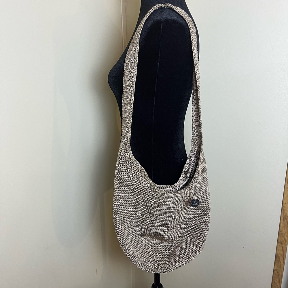 The Sak Beige Knit Shoulder Bag